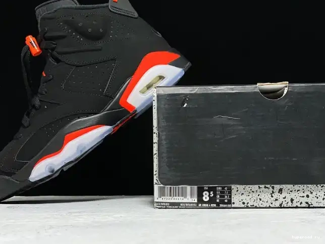 Retro OG 6 Black Jordan Infrared Air 384664-060 0503